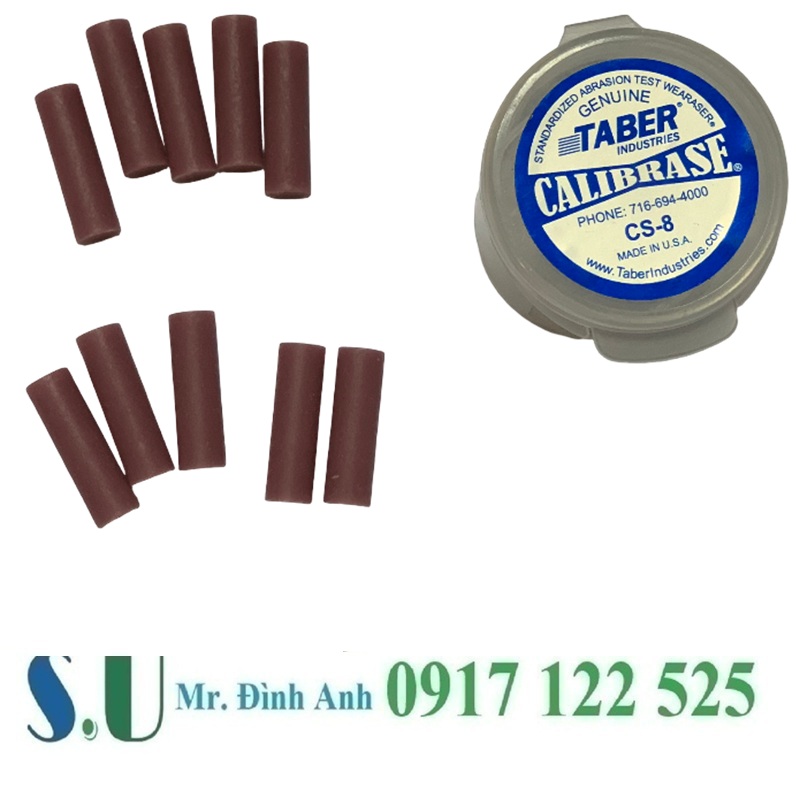 Thanh mài CS-8 hãng Taber loại 10 thanh: Kiểm tra độ bền bề mặt chuẩn xác
